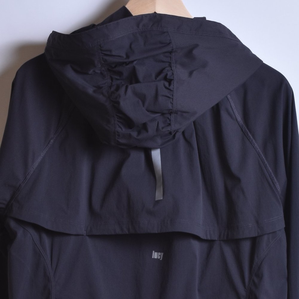 Lucy Black Athletic Jacket, Sz XL - Picture 6 of 14